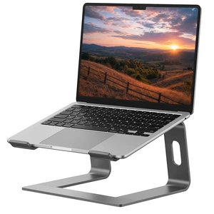 Laptop Stand, Aluminum Ergonomic Desk Riser, 10-15.6", Grey | Aluminum Computer Stand, 6" Elevation, Open Cooling, Supports Up to 8.8 lbs, Detachable 3-Piece, Office Desk Accessories Laptop Stand, Aluminum Ergonomic Desk Riser, 10-15.6", Grey | Aluminum Computer Stand, 6" Elevation, Open Cooling, Supports Up to 8.8 lbs, Detachable 3-Piece, Office Desk Accessories