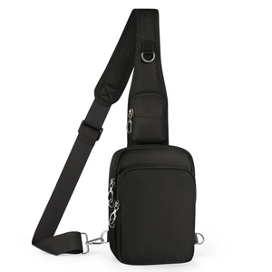 Sling Bag, Crossbody Bag with Anti-Theft Lock Zipper, RFID Blocking & Water Resistant for Travel Work Sport (Black) Sling Bag, Crossbody Bag with Anti-Theft Lock Zipper, RFID Blocking & Water Resistant for Travel Work Sport (Black)