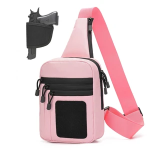 Concealed Carry Crossbody Sling Bag for Men Women, EDC Shoulder Gun Bag | CCW Sling Bag Crossbody Chest Bag for Travel Work Sport Concealed Carry Crossbody Sling Bag for Men Women, EDC Shoulder Gun Bag | CCW Sling Bag Crossbody Chest Bag for Travel Work Sport