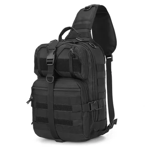 Tactical Sling Bag Backpack, Military Rover Shoulder Pack, EDC Molle Assault Range Bag for Men Ambidextrous(Black) Tactical Sling Bag Backpack, Military Rover Shoulder Pack, EDC Molle Assault Range Bag for Men Ambidextrous(Black)