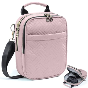 Soft Pistol Case - Gun Shoulder Bag-Conceal Carry Purses for Women | Quilted padded should bag with gun holster for wome,concealed carry gun pouch, gun purse for women with Shoulder Strap (Pink) Soft Pistol Case - Gun Shoulder Bag-Conceal Carry Purses for Women | Quilted padded should bag with gun holster for wome,concealed carry gun pouch, gun purse for women with Shoulder Strap (Pink)