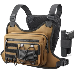 Chest Bag for Men Women, Tactical Chest Rig Holster, EDC Chest Pack | Lightweight No Bounce Chest Holster for CCW EDC Tactical Use Secure Fit for Running Hiking Motorcycle Outdoor Chest Bag for Men Women, Tactical Chest Rig Holster, EDC Chest Pack | Lightweight No Bounce Chest Holster for CCW EDC Tactical Use Secure Fit for Running Hiking Motorcycle Outdoor