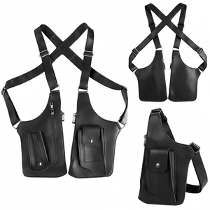 Underarm Shoulder Satchel for Men,Double Shoulder Armpit Bag,Concealed Carry Holster with Tactical shoulder Wallet Black Underarm Shoulder Satchel for Men,Double Shoulder Armpit Bag,Concealed Carry Holster with Tactical shoulder Wallet Black