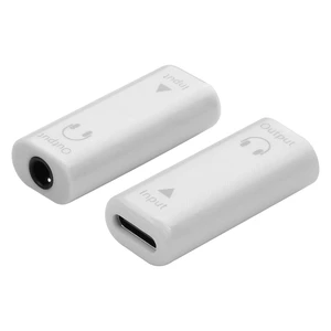 2 PCS USB C to 3.5mm Headphone Jack Adapter,Type C Female Input to Aux Female Output Digital Audio Converter for PC, Tablet, Laptop, Microphone, Speaker 2 PCS USB C to 3.5mm Headphone Jack Adapter,Type C Female Input to Aux Female Output Digital Audio Converter for PC, Tablet, Laptop, Microphone, Speaker