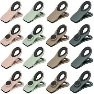 Chip Clips, Magnetic Bag Clips Food Storage, 16 Pack, Neutral Color | Heavy Duty Clips with Airtight Seal, Strong Spring, for Food, Snack, Fridge, Office Chip Clips, Magnetic Bag Clips Food Storage, 16 Pack, Neutral Color | Heavy Duty Clips with Airtight Seal, Strong Spring, for Food, Snack, Fridge, Office