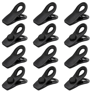 Chip Clips, Magnetic Chip Bag Clips for Food Storage, 12 Pack, Black | Heavy Duty Clips with Airtight Seal, Strong Spring, for Food, Snack, Fridge, Office Chip Clips, Magnetic Chip Bag Clips for Food Storage, 12 Pack, Black | Heavy Duty Clips with Airtight Seal, Strong Spring, for Food, Snack, Fridge, Office