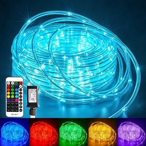Color Changing Rope Lights Outdoor, 33FT 100 LED Rope Light | Outdoor String Lights with Remote, Timer, Waterproof Christmas Light Outdoor Decoration for Outside Indoor Bedroom,16 Colors Color Changing Rope Lights Outdoor, 33FT 100 LED Rope Light | Outdoor String Lights with Remote, Timer, Waterproof Christmas Light Outdoor Decoration for Outside Indoor Bedroom,16 Colors