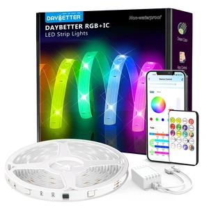 Smart IC LED Strip Lights, BGRIC LED Lights for Bedroom 32.8 FT, DIY Multiple Colors on One Line, App Control Color Changing Strip Lighting Music Sync Home Decor(1 Roll) Smart IC LED Strip Lights, BGRIC LED Lights for Bedroom 32.8 FT, DIY Multiple Colors on One Line, App Control Color Changing Strip Lighting Music Sync Home Decor(1 Roll)