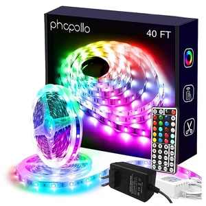 40FT LED Strip Lights for Bedroom RGB Color Changing | 2 Rolls 20ft, Remote Control, Power Supply, Room Decor Lighting 40FT LED Strip Lights for Bedroom RGB Color Changing | 2 Rolls 20ft, Remote Control, Power Supply, Room Decor Lighting