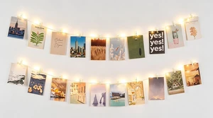 2Pcs Photo Display String Lights, 4.1Ft Picture Hanger with 20 Clips | Warm White Fairy Light, Hanging Photo Cards Display, Teen Girl Gifts Trendy Stuff, Bedroom Living Room Nursery Dorm Decor 2Pcs Photo Display String Lights, 4.1Ft Picture Hanger with 20 Clips | Warm White Fairy Light, Hanging Photo Cards Display, Teen Girl Gifts Trendy Stuff, Bedroom Living Room Nursery Dorm Decor