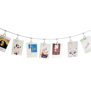Wall Hanging Photo Display, DIY Picture Photo Frame String with 12 Clips for Hanging Photos Notes and Artworks Wall Hanging Photo Display, DIY Picture Photo Frame String with 12 Clips for Hanging Photos Notes and Artworks
