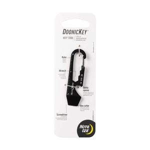 DoohicKey Keychain Multi Tool, Stainless-Steel 5-in-1 Multi Tool With Bottle Opener + Carabiner Clip, Black DoohicKey Keychain Multi Tool, Stainless-Steel 5-in-1 Multi Tool With Bottle Opener + Carabiner Clip, Black