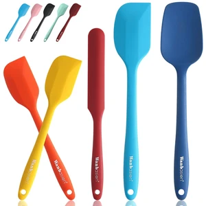 5 Piece Premium Silicone Spatula Set Heat Resistant, Colorful Rubber Baking Spatula Set, Kitchen Spatula Set Dishwasher Safe for Nonstick Cookware Cooking Mixing Multicolor-2 5 Piece Premium Silicone Spatula Set Heat Resistant, Colorful Rubber Baking Spatula Set, Kitchen Spatula Set Dishwasher Safe for Nonstick Cookware Cooking Mixing Multicolor-2