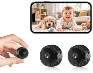 Mini Nanny Cam Spy Camera WiFi Hidden Home Security Video Recorder, 2 Packs | Small Baby Pet Monitor Remote View with Phone APP Tiny Surveillance Night Vision Mini Nanny Cam Spy Camera WiFi Hidden Home Security Video Recorder, 2 Packs | Small Baby Pet Monitor Remote View with Phone APP Tiny Surveillance Night Vision