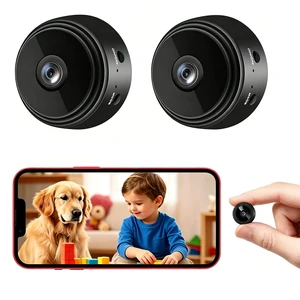 Mini Nanny Cam WiFi Spy Home Security Camera Small Hidden Video Recorder Phone App Remote Monitor Baby Pet Cam Motion Detection Night Vision, 2 Packs Mini Nanny Cam WiFi Spy Home Security Camera Small Hidden Video Recorder Phone App Remote Monitor Baby Pet Cam Motion Detection Night Vision, 2 Packs