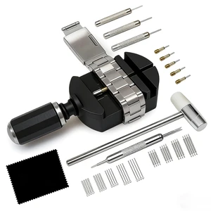 52PCS Watch Link Removal Kit, Professional Watch Repair Tool Kit with Pin Remover Punch, Watch Band Adjusting Tool for Resizing Bracelets, Includes 20 Replacement Pins & 20 Spring Bars 52PCS Watch Link Removal Kit, Professional Watch Repair Tool Kit with Pin Remover Punch, Watch Band Adjusting Tool for Resizing Bracelets, Includes 20 Replacement Pins & 20 Spring Bars