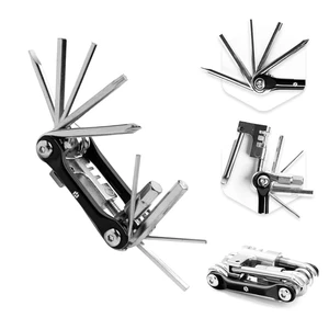 Bike Multitool - Bike Tool Kit -12 In 1 Lightweight Stainless Steel Bicycle Multi tool - Safety Locking, Survival Gear With Hex Key, Screwdriver, Chain Cutting Tool by Hayvenhurst Bike Multitool - Bike Tool Kit -12 In 1 Lightweight Stainless Steel Bicycle Multi tool - Safety Locking, Survival Gear With Hex Key, Screwdriver, Chain Cutting Tool by Hayvenhurst