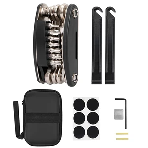 Bike Tool Kit, Portable Repair Mountain Bicycle Multitool, 21 in 1 | With Carrying Case, Emergency Cycling Multitool, Hex Key Wrench, Tube Patch Kit,Tire Lever, For Mountain Bike Maintenance Bike Tool Kit, Portable Repair Mountain Bicycle Multitool, 21 in 1 | With Carrying Case, Emergency Cycling Multitool, Hex Key Wrench, Tube Patch Kit,Tire Lever, For Mountain Bike Maintenance