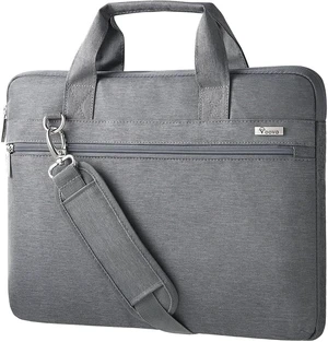 17.3-17 Inch Laptop Bag, Shoulder Bag, MacBook Case, Gray | Slim 360-degree protective laptop bag with removable strap; water-repellent and fits MacBook Pro, HP, Dell, Lenovo and Asus 17.3-17 Inch Laptop Bag, Shoulder Bag, MacBook Case, Gray | Slim 360-degree protective laptop bag with removable strap; water-repellent and fits MacBook Pro, HP, Dell, Lenovo and Asus