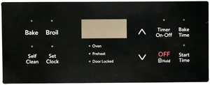 A03619524 Touchpad Overlay for Frigidaire FFEF3016 CFEF3016 | Compatible with Range Oven Control Board.Replaces:5304532117,AP7193051,5304508925,5304533255 Touchpad overlay replacement A03619524 Touchpad Overlay for Frigidaire FFEF3016 CFEF3016 | Compatible with Range Oven Control Board.Replaces:5304532117,AP7193051,5304508925,5304533255 Touchpad overlay replacement