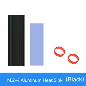 TEUCER M.2 SSD Cooler, Anodic Sandblasting Aluminum Heatsink with Thermal Conductive Gasket for 2280 M.2 SSD TEUCER M.2 SSD Cooler, Anodic Sandblasting Aluminum Heatsink with Thermal Conductive Gasket for 2280 M.2 SSD
