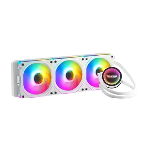TEUCER NA-360 Neon Armor 360mm AIO Liquid CPU Cooler, ARGB Infinity Mirror Cooling Head, 3 JM-1 Daisy Chain ARGB PWM Fans, Pure Copper Base, 300W Cooling Power, Supports Intel LGA1700 AMD AM5 TEUCER NA-360 Neon Armor 360mm AIO Liquid CPU Cooler, ARGB Infinity Mirror Cooling Head, 3 JM-1 Daisy Chain ARGB PWM Fans, Pure Copper Base, 300W Cooling Power, Supports Intel LGA1700 AMD AM5