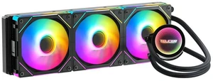 TEUCER NA-360 Neon Armor 360mm AIO Liquid CPU Cooler, ARGB Infinity Mirror Cooling Head, 3 JM-1 Daisy Chain ARGB PWM Fans, Pure Copper Base, 300W Cooling Power, Supports Intel LGA1700 AMD AM5 TEUCER NA-360 Neon Armor 360mm AIO Liquid CPU Cooler, ARGB Infinity Mirror Cooling Head, 3 JM-1 Daisy Chain ARGB PWM Fans, Pure Copper Base, 300W Cooling Power, Supports Intel LGA1700 AMD AM5