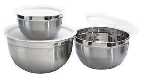 Stainless Steel Mixing Bowls with Lids, Set of 3 Stainless Steel Mixing Bowls with Lids, Set of 3