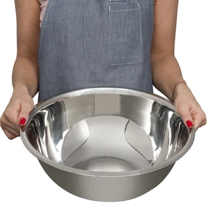5 Quart Large Stainless Steel Mixing Bowls Set, 3-Pack, Nesting Bowls | Extra Large Commercial Grade Metal Bowls for Meal Prep, Baking, Serving, Food Storage. Rustproof & Dishwasher Safe 5 Quart Large Stainless Steel Mixing Bowls Set, 3-Pack, Nesting Bowls | Extra Large Commercial Grade Metal Bowls for Meal Prep, Baking, Serving, Food Storage. Rustproof & Dishwasher Safe