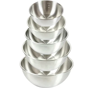 5Piece Stainless Steel Mixing Bowls Set, 0.9Qt - 5Qt Nestable Stackable Bowls, Dishwasher Safe, Multipurpose Prep Bowls for Apartment, Family & Camping 5Piece Stainless Steel Mixing Bowls Set, 0.9Qt - 5Qt Nestable Stackable Bowls, Dishwasher Safe, Multipurpose Prep Bowls for Apartment, Family & Camping