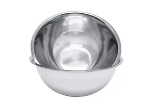 8 Quart, Set of 2, Mixing Bowls, Stainless Steel, Professional Chef, Commercial Kitchen, 13.25 Inches Diameter, Flat Base 8 Quart, Set of 2, Mixing Bowls, Stainless Steel, Professional Chef, Commercial Kitchen, 13.25 Inches Diameter, Flat Base
