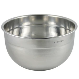 Large Stainless Steel Mixing Bowl 5.5 Quart Metal Mixing Bowl for Baking Kitchen Prep with Easy Pour Rounded Lip, Dishwasher Safe Deep Bowl for Salads, Popcorn, Kneading Bread Dough Large Stainless Steel Mixing Bowl 5.5 Quart Metal Mixing Bowl for Baking Kitchen Prep with Easy Pour Rounded Lip, Dishwasher Safe Deep Bowl for Salads, Popcorn, Kneading Bread Dough