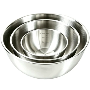 Stainless Steel Mixing Bowls Set, 3Piece for Baking and Cooking, Nestable Stackable Bowls, Dishwasher Safe(0.9, 1.5 & 2.2 Qt) Stainless Steel Mixing Bowls Set, 3Piece for Baking and Cooking, Nestable Stackable Bowls, Dishwasher Safe(0.9, 1.5 & 2.2 Qt)