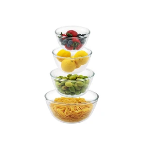 4pc Glass Mixing Bowls Sets (2.80QT, 1.64QT, 1.16QT, 0.85QT), Nesting Mixing Bowls for Cooking Prep, Baking, Storage, Large Salad Bowls Sets-Dishwasher Microwave Freezer Safe 4pc Glass Mixing Bowls Sets (2.80QT, 1.64QT, 1.16QT, 0.85QT), Nesting Mixing Bowls for Cooking Prep, Baking, Storage, Large Salad Bowls Sets-Dishwasher Microwave Freezer Safe