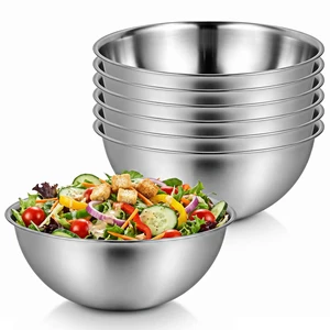 Mixing Bowl Set of 6, Thickened version Stainless Steel Mixing Bowl | Space-Saving Nesting Metal MixingBowls, Nesting Whisking Bowls For Cooking, Serving, Food/Salad Prep, Baking, Serving Mixing Bowl Set of 6, Thickened version Stainless Steel Mixing Bowl | Space-Saving Nesting Metal MixingBowls, Nesting Whisking Bowls For Cooking, Serving, Food/Salad Prep, Baking, Serving