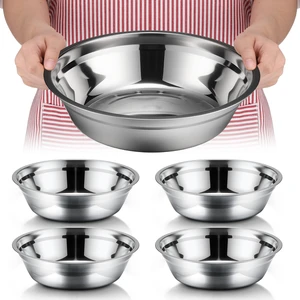 4 Pcs Stainless Steel Mixing Bowls Large for Salad, 11 Inch 3.4 Qt | Mirror Finish, Deep Edge and Flat Base for Baking, Food Prep, Salad Serving and Commercial Kitchens 4 Pcs Stainless Steel Mixing Bowls Large for Salad, 11 Inch 3.4 Qt | Mirror Finish, Deep Edge and Flat Base for Baking, Food Prep, Salad Serving and Commercial Kitchens