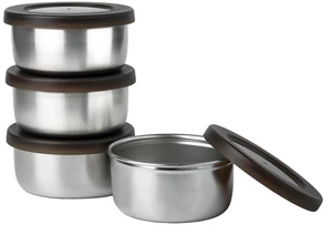 Small Stainless Steel Lidded Bowls, 8.5 oz Unbreakable Small bowls with BPA-free Plastic Lids for Meal Prep, Cooking, Snacks, Leftovers, 4 Pack Small Stainless Steel Lidded Bowls, 8.5 oz Unbreakable Small bowls with BPA-free Plastic Lids for Meal Prep, Cooking, Snacks, Leftovers, 4 Pack