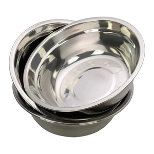 Metal Mixing Bowls, Stainless Steel Serving Bowl, Set of 4 Metal Mixing Bowls, Stainless Steel Serving Bowl, Set of 4