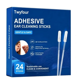 24Pcs Sticky Ear Cleaning Stick, Reusable Ear Cleaning Tools with Soft Rubber Head, Gentle Ear Wax Removal Tools for over 12. 24Pcs Sticky Ear Cleaning Stick, Reusable Ear Cleaning Tools with Soft Rubber Head, Gentle Ear Wax Removal Tools for over 12.