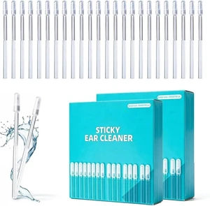 Sticky Ear Cleaning Stick with Soft Rubber Head, 48 Pcs Reusable | Ear Wax Removal, Reusable Design, For Adults, Soft Rubber Tip, 48 Piece Set Sticky Ear Cleaning Stick with Soft Rubber Head, 48 Pcs Reusable | Ear Wax Removal, Reusable Design, For Adults, Soft Rubber Tip, 48 Piece Set