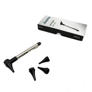 Stainless Steel Mini Diagnostic Otoscope with 3X Magnification, Bright LED Light, Clip and 3 Reusable and Easy-to-Clean Specula Sizes for Kids/Adults & Pet and 2 AAA Batteries Stainless Steel Mini Diagnostic Otoscope with 3X Magnification, Bright LED Light, Clip and 3 Reusable and Easy-to-Clean Specula Sizes for Kids/Adults & Pet and 2 AAA Batteries