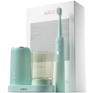Rechargeable Sonic Toothbrush with Drying Holder, 8 Brush Heads, Smart Timer, Waterproof Design Mint Green Edition Rechargeable Sonic Toothbrush with Drying Holder, 8 Brush Heads, Smart Timer, Waterproof Design Mint Green Edition