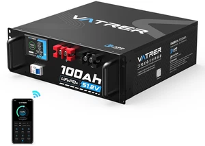 VATRER POWER 48V 100AH Lithium LiFePO4 Battery, Built-in 100A BMS, Touchable Smart Display & Mobile APP, Max. 4800W Power Output, 5000+ Cycles, Perfect for Solar System &Off-Grid Applications VATRER POWER 48V 100AH Lithium LiFePO4 Battery, Built-in 100A BMS, Touchable Smart Display & Mobile APP, Max. 4800W Power Output, 5000+ Cycles, Perfect for Solar System &Off-Grid Applications