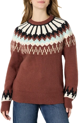 Amazon Essentials Women's Oversized-Fit Fair Isle Crewneck Sweater, Heavyweight Cotton-Blend, Raglan Sleeves, Ribbed Trim, Dark Brown Mint Green Chevron, Medium Amazon Essentials Women's Oversized-Fit Fair Isle Crewneck Sweater, Heavyweight Cotton-Blend, Raglan Sleeves, Ribbed Trim, Dark Brown Mint Green Chevron, Medium
