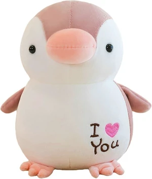 zhidiloveyou 9.84" Penguin Stuffed Animal Pink Soft Penguin Plush Cute Toy zhidiloveyou 9.84" Penguin Stuffed Animal Pink Soft Penguin Plush Cute Toy