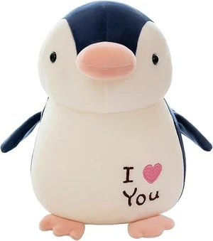zhidiloveyou 9.84" Penguin Stuffed Animal Pink Soft Penguin Plush Cute Toy Dark Blue zhidiloveyou 9.84" Penguin Stuffed Animal Pink Soft Penguin Plush Cute Toy Dark Blue