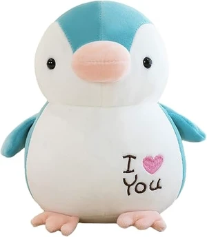 zhidiloveyou 9.84" Penguin Stuffed Animal Pink Soft Penguin Plush Cute Toy Light Blue zhidiloveyou 9.84" Penguin Stuffed Animal Pink Soft Penguin Plush Cute Toy Light Blue