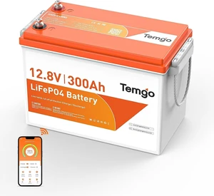 TEMGO 12V 300Ah LiFePO4 Lithium Battery, 3840Wh Deep Cycle Battery with 200A BMS, APP Monitoring & Low-Temp Protection for RV, Marine, Camping & Off-Grid TEMGO 12V 300Ah LiFePO4 Lithium Battery, 3840Wh Deep Cycle Battery with 200A BMS, APP Monitoring & Low-Temp Protection for RV, Marine, Camping & Off-Grid