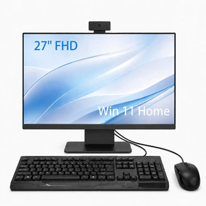 27" All-in-One Desktop Computer, i5 CPU Up to 3.4 GHz, 16GB RAM, 512GB SSD Win 11 Home, External WiFi 6 + BT Adapter, Detachable Webcam, Wired Keyboard and Mouse, AIO PC for Home Office 27" All-in-One Desktop Computer, i5 CPU Up to 3.4 GHz, 16GB RAM, 512GB SSD Win 11 Home, External WiFi 6 + BT Adapter, Detachable Webcam, Wired Keyboard and Mouse, AIO PC for Home Office