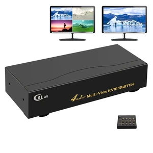 4 Port Multi-View KVM Switch HDMI, HDMI Split KVM Switcher with Cables, Audio and 2 USB 3.0 Hub Supports Single-Screen, Dual-Screen, Quad-Screen Modes, Split and PIP Function, 4K30Hz 4 Port Multi-View KVM Switch HDMI, HDMI Split KVM Switcher with Cables, Audio and 2 USB 3.0 Hub Supports Single-Screen, Dual-Screen, Quad-Screen Modes, Split and PIP Function, 4K30Hz